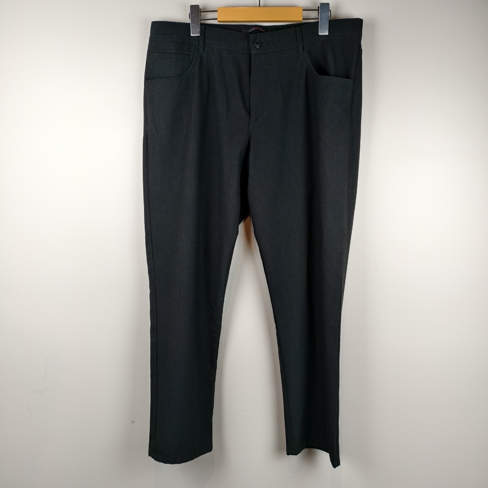 Alberto Ceramica Men’s Modern Fit Performance Pants Black 35x36 work causal